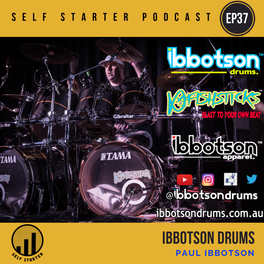 Ibbotson Drums - Paul Ibbotson - Self Starter Podcast - Andy Dowling